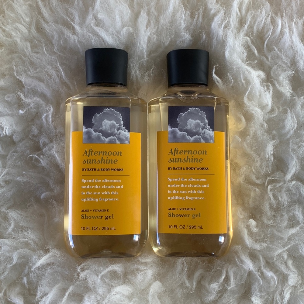 New BBW Afternoon Sunshine Moisturizing Shower Gels